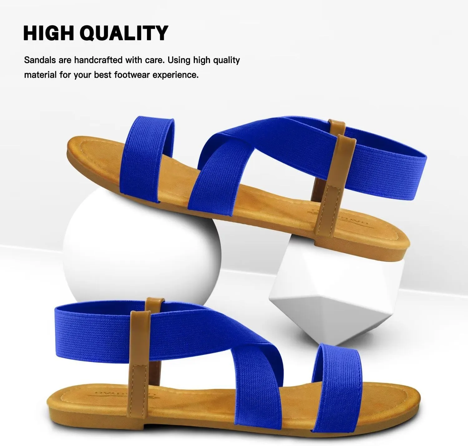 DAYDAYGO Women's Elastic Flat Sandals