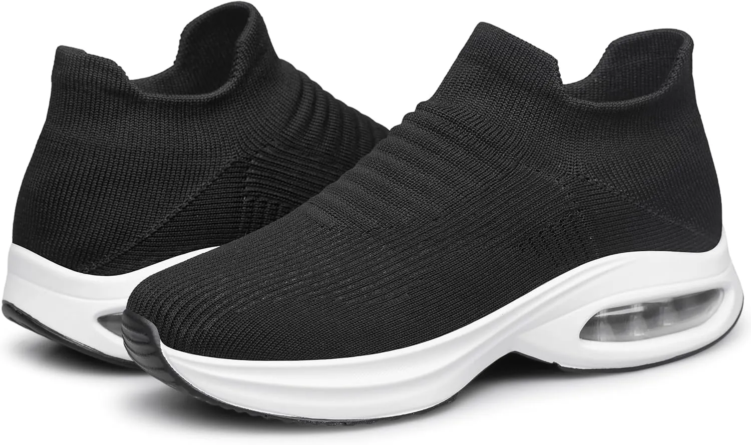 DOUSSPRT Womens Walking Shoes Sock Casual Ladies Fashion Sneakers Comfortable Slip On Air Cushion Platform