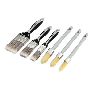 Draper Flat and Round Sash Paint Brush Set 6 Piece