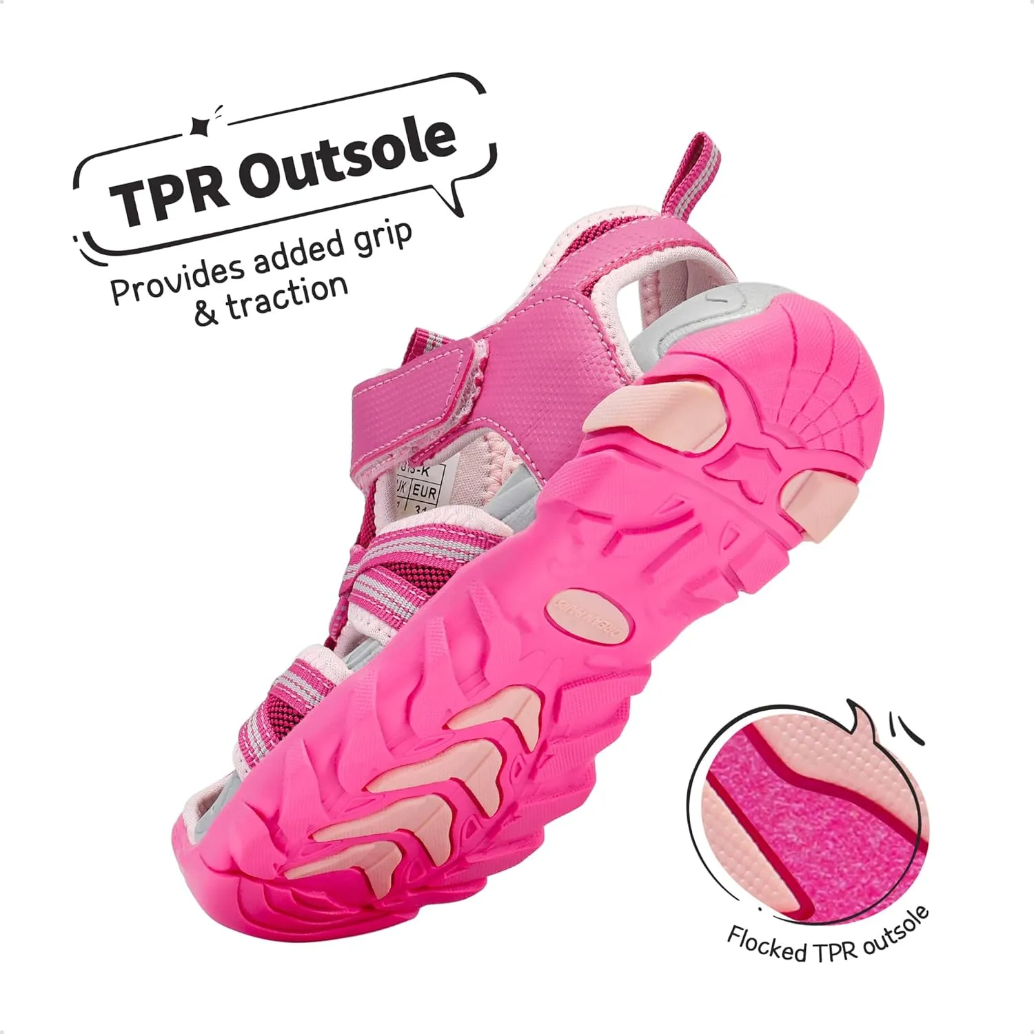 DREAM PAIRS Boys Girls Outdoor Summer Sport Athletic Sandals for Little/Big Kid