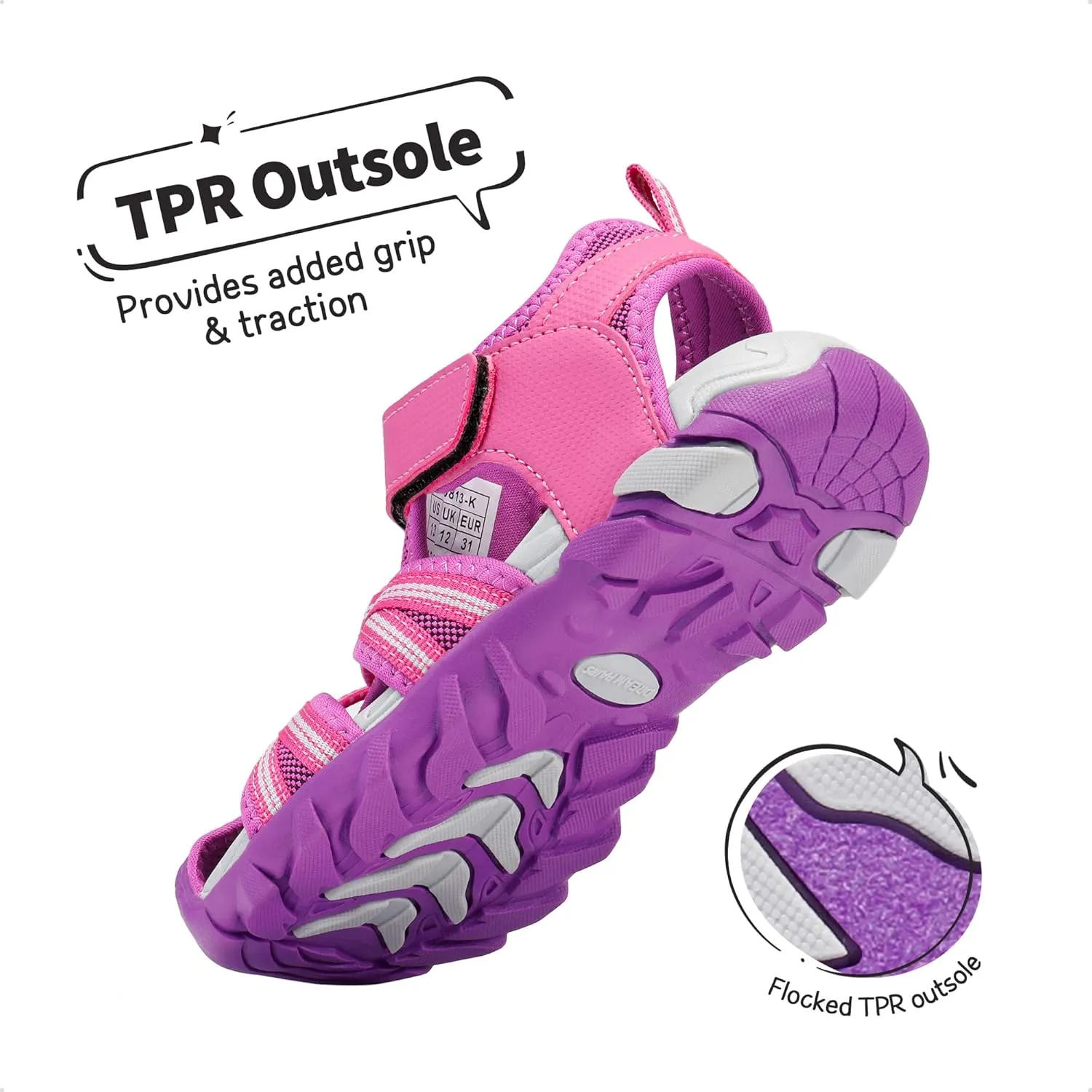 DREAM PAIRS Boys Girls Outdoor Summer Sport Athletic Sandals for Little/Big Kid