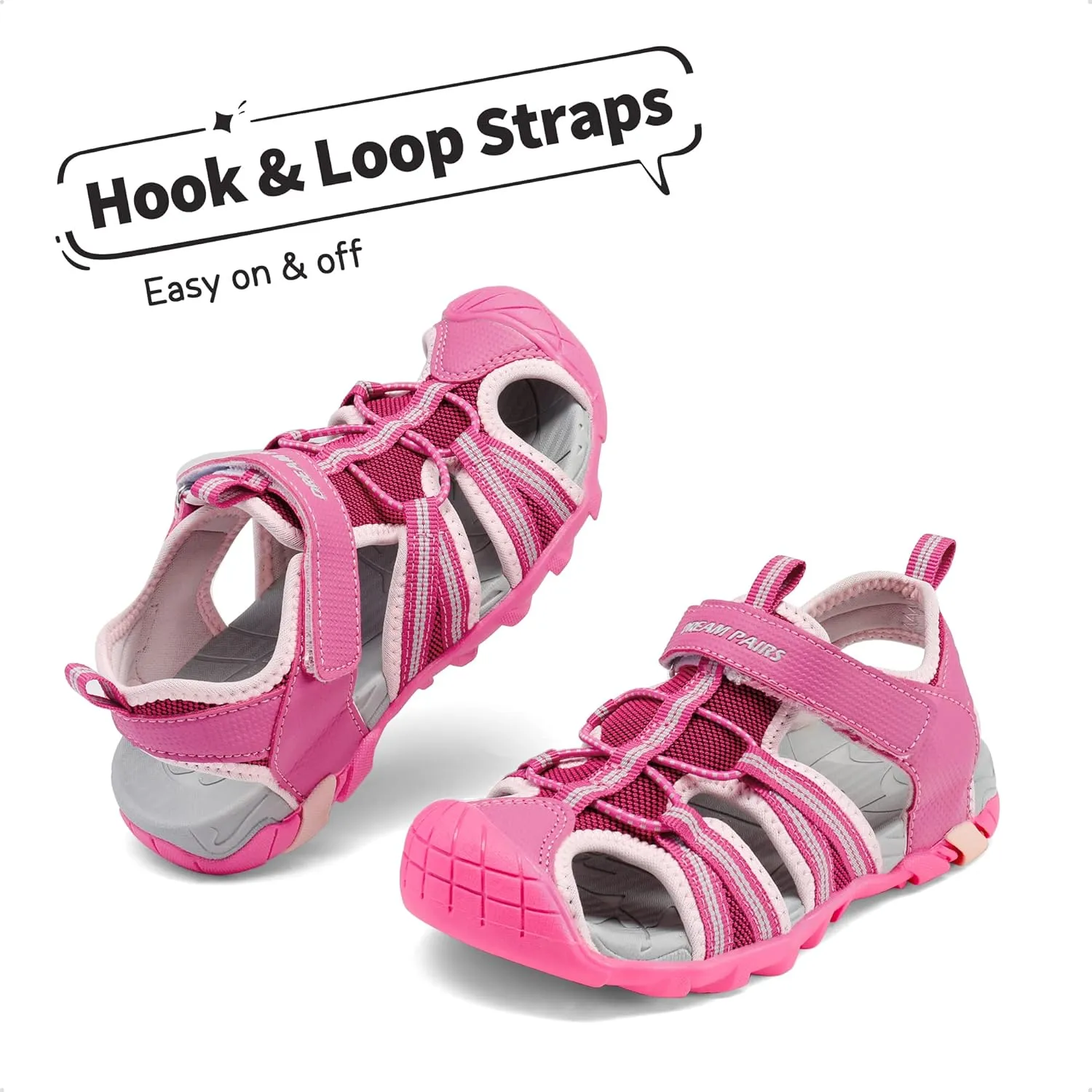 DREAM PAIRS Boys Girls Outdoor Summer Sport Athletic Sandals for Little/Big Kid