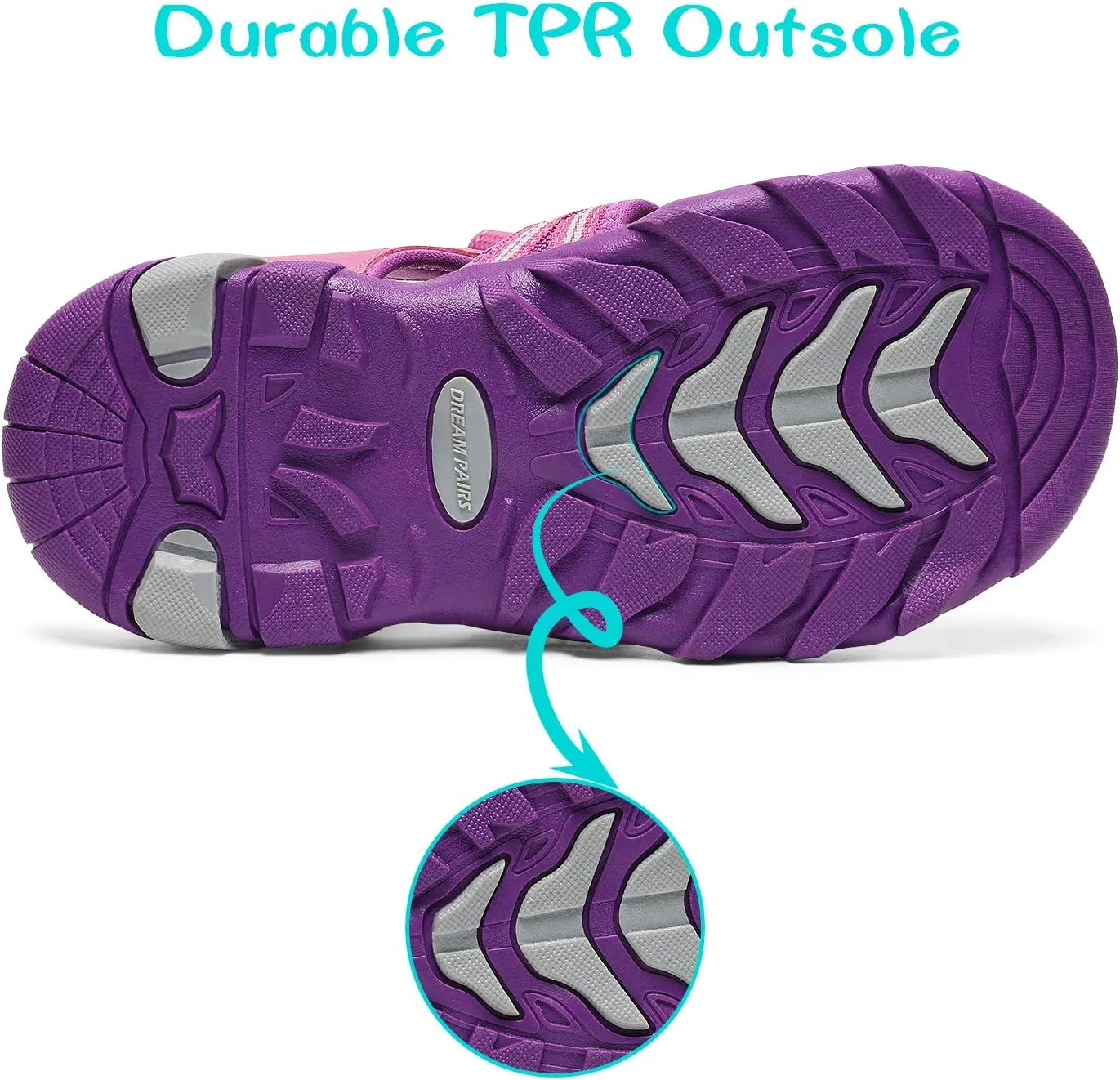 DREAM PAIRS Boys Girls Outdoor Summer Sport Athletic Sandals for Little/Big Kid