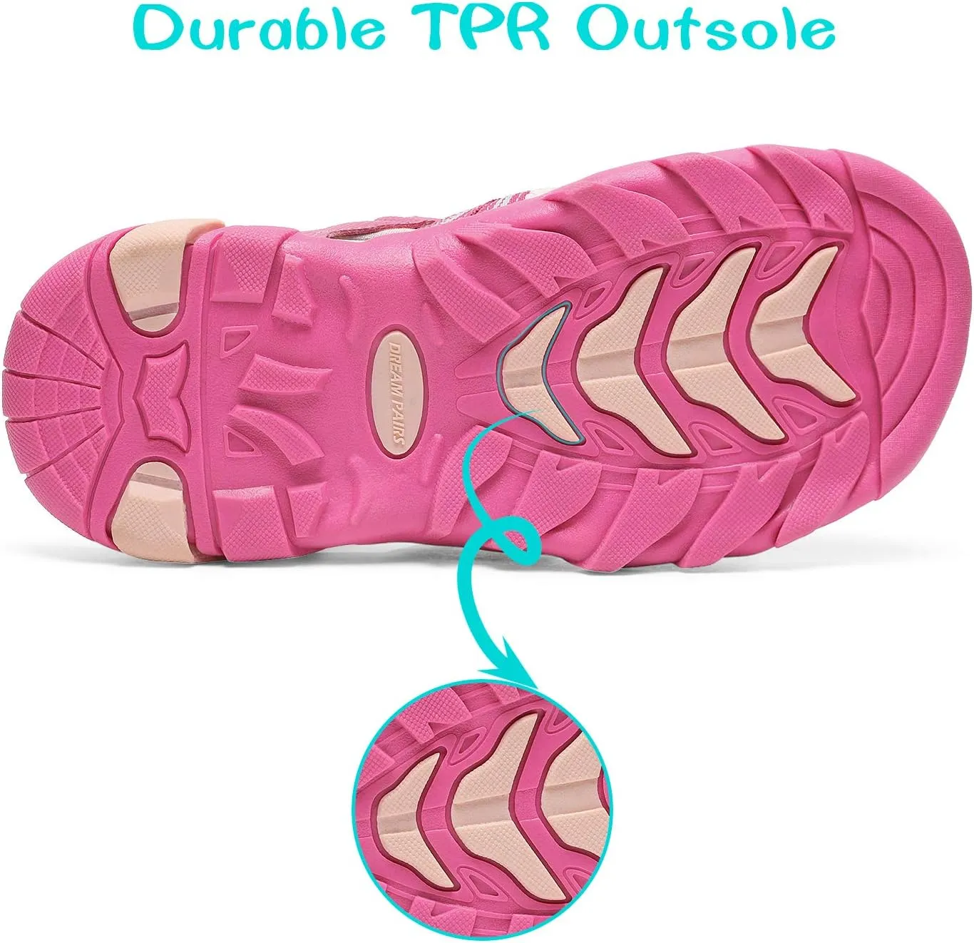 DREAM PAIRS Boys Girls Outdoor Summer Sport Athletic Sandals for Little/Big Kid