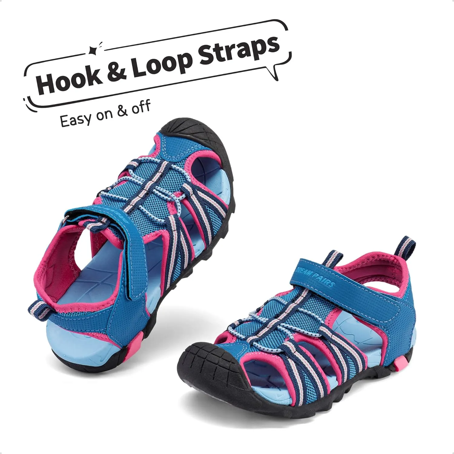 DREAM PAIRS Boys Girls Outdoor Summer Sport Athletic Sandals for Little/Big Kid