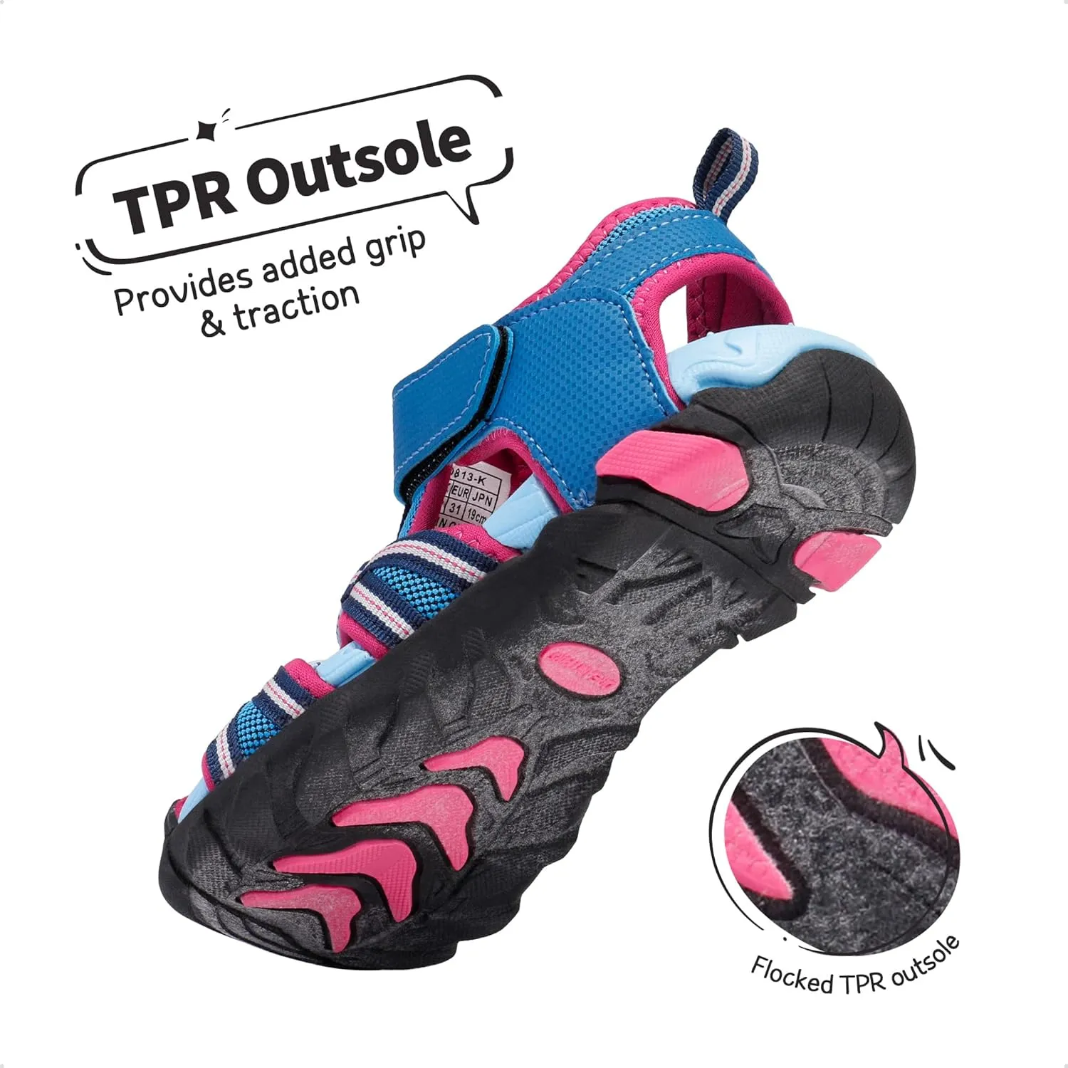 DREAM PAIRS Boys Girls Outdoor Summer Sport Athletic Sandals for Little/Big Kid