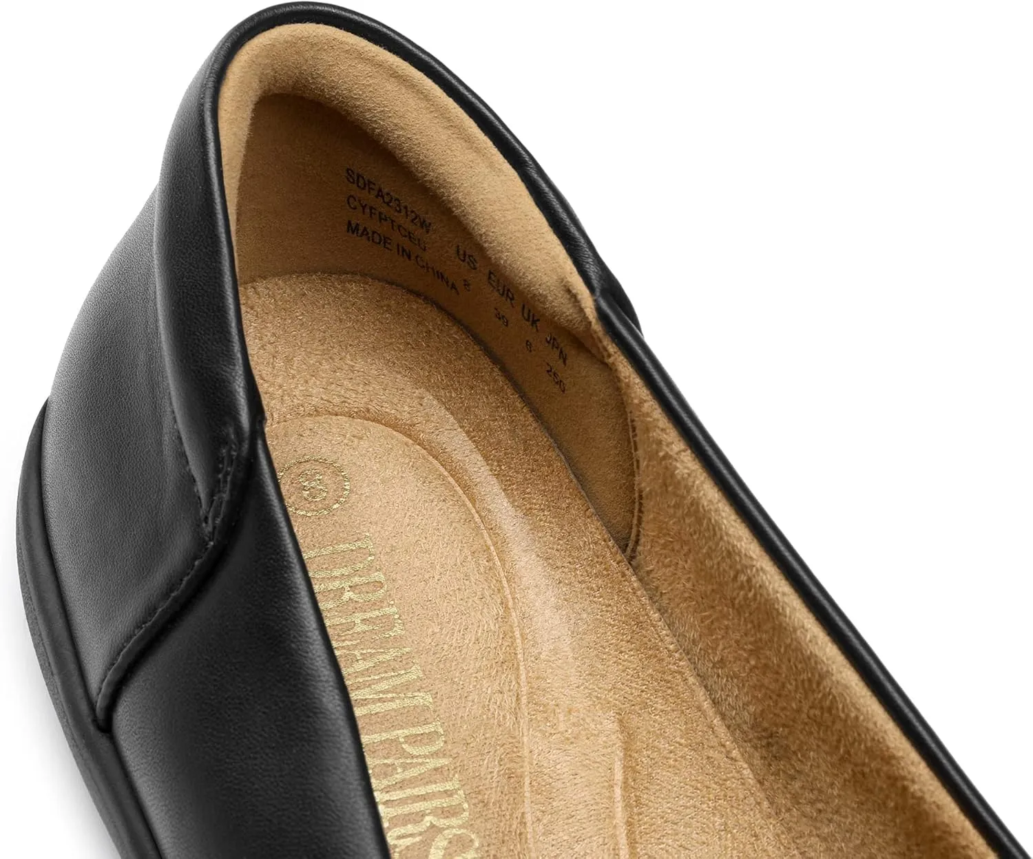 DREAM PAIRS Women’s Comfortable Ballet Dressy Work Flats, Round Toe Slip on Office Shoes