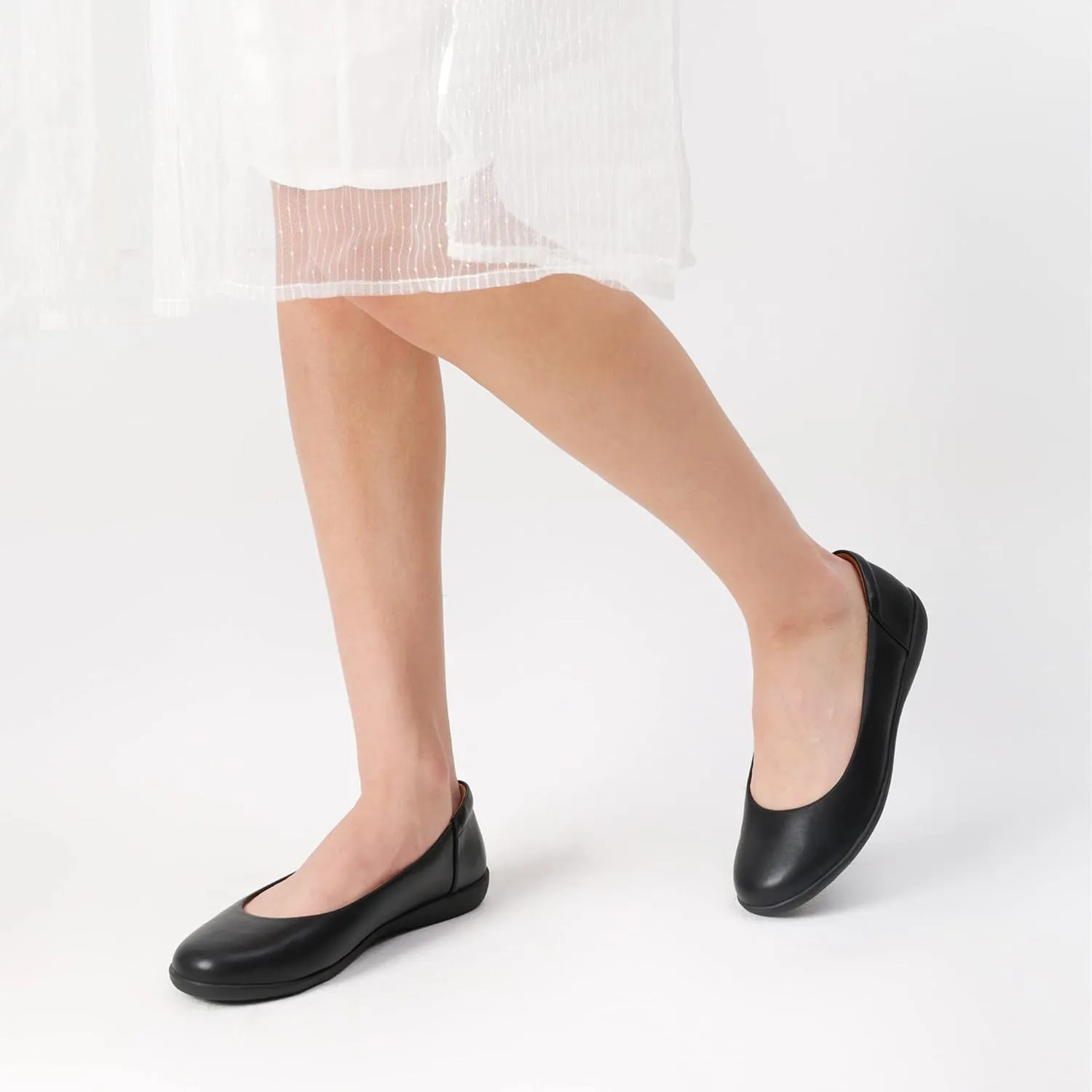 DREAM PAIRS Women’s Comfortable Ballet Dressy Work Flats, Round Toe Slip on Office Shoes