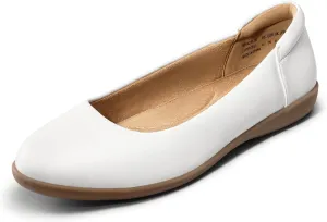 DREAM PAIRS Women’s Comfortable Ballet Dressy Work Flats, Round Toe Slip on Office Shoes