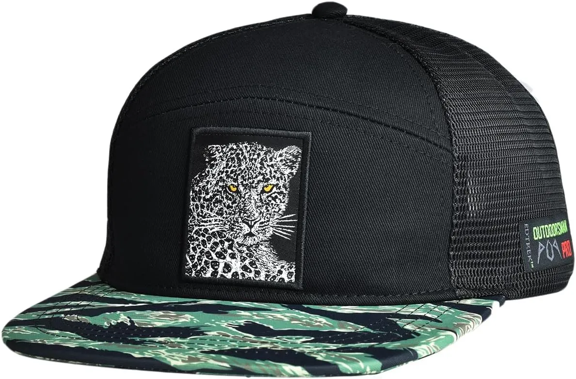 EDTREK Outdoorsman Pro 7-Panel Flat Brim Snapback Hat