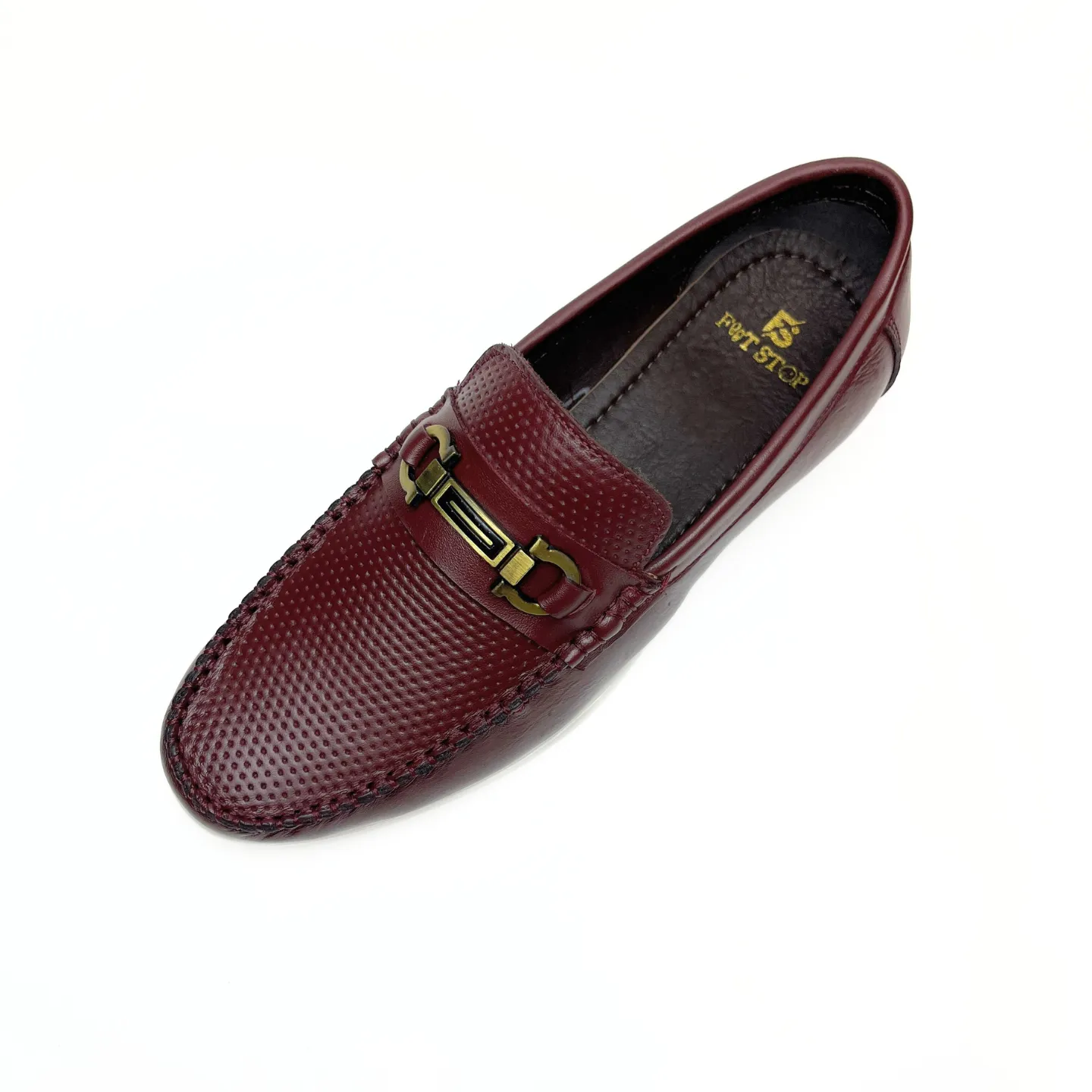 Elegant Maroon Leather Loafers for Men - Premium Style & Comfort