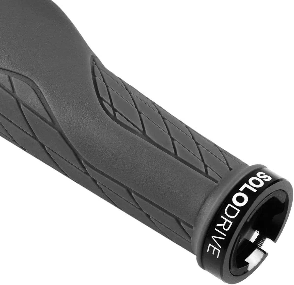 Ergonomic Design Mountain Bike Grips, Comfortable Bicycle Handlebar Grips, Single Lock-on and Non-Slip MTB Handle, Fit MTB, E-Bike, Hybrid, Scooter
