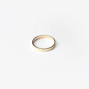 ESSENTIAL GOLD FLAT BAND RING