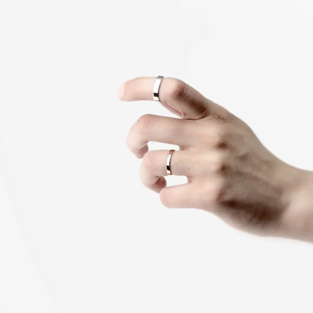 ESSENTIAL GOLD FLAT BAND RING
