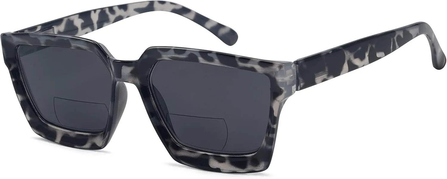 Eyekepper Bifocal Reading Glasses Women - Stylish Bifocal Readers Clear Lens Oversize Frame