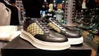 Faranzi Men's Plain Toe Lace Up Shoes in Black-Tan (Galen)