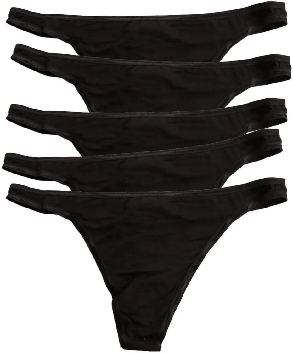 Felina | So Smooth Modal Low Rise Thong | Panties | 5 Pack