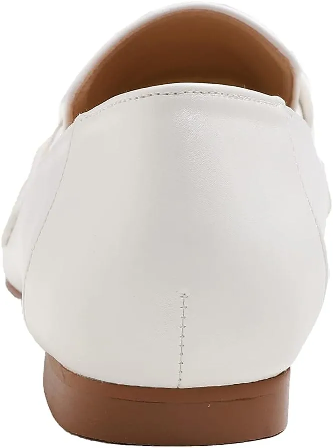 Feversole Women's Fashion Trim Deco Loafer Slippers