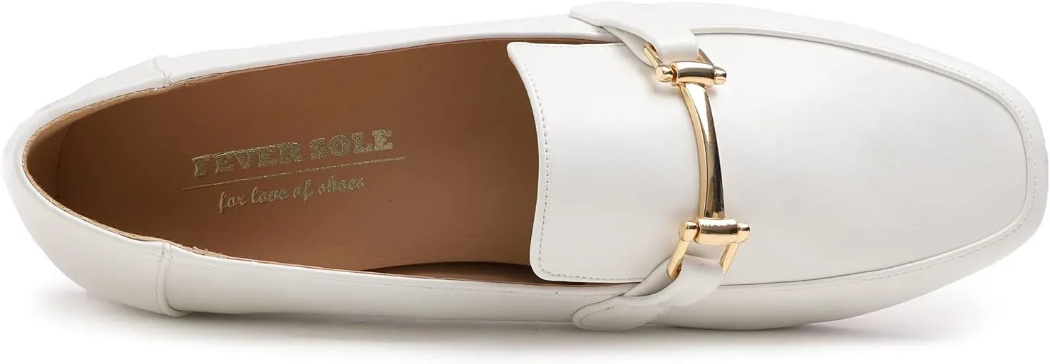 Feversole Women's Fashion Trim Deco Loafer Slippers