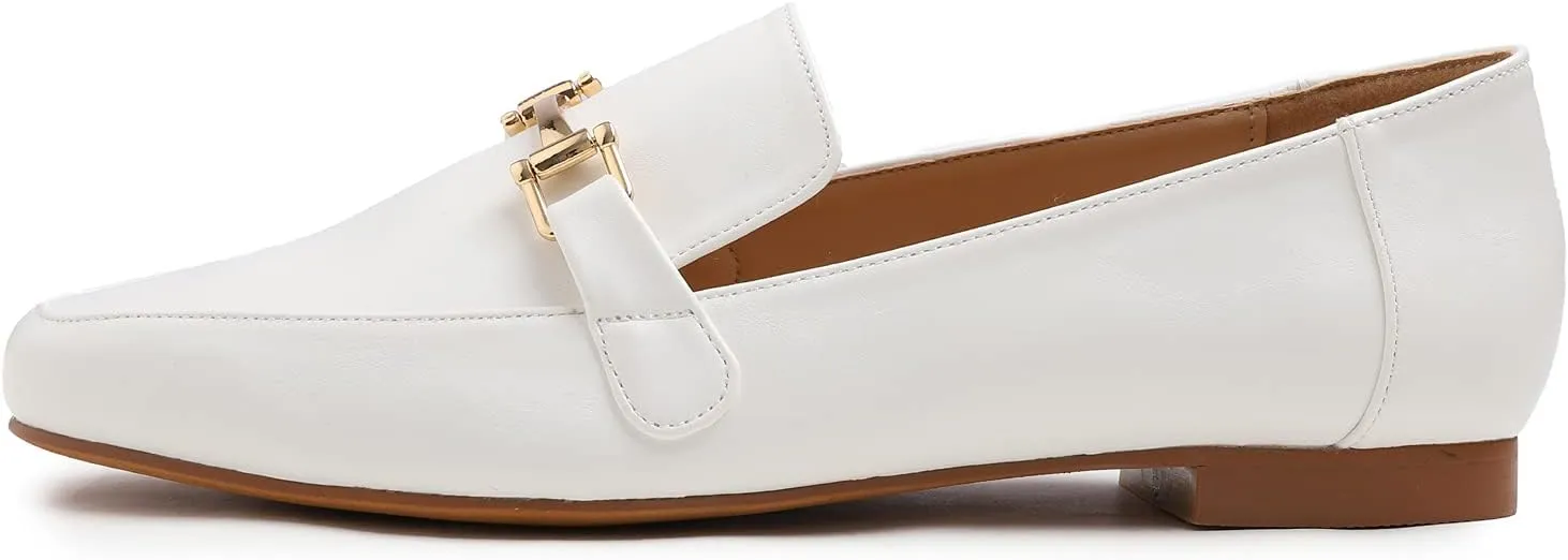 Feversole Women's Fashion Trim Deco Loafer Slippers