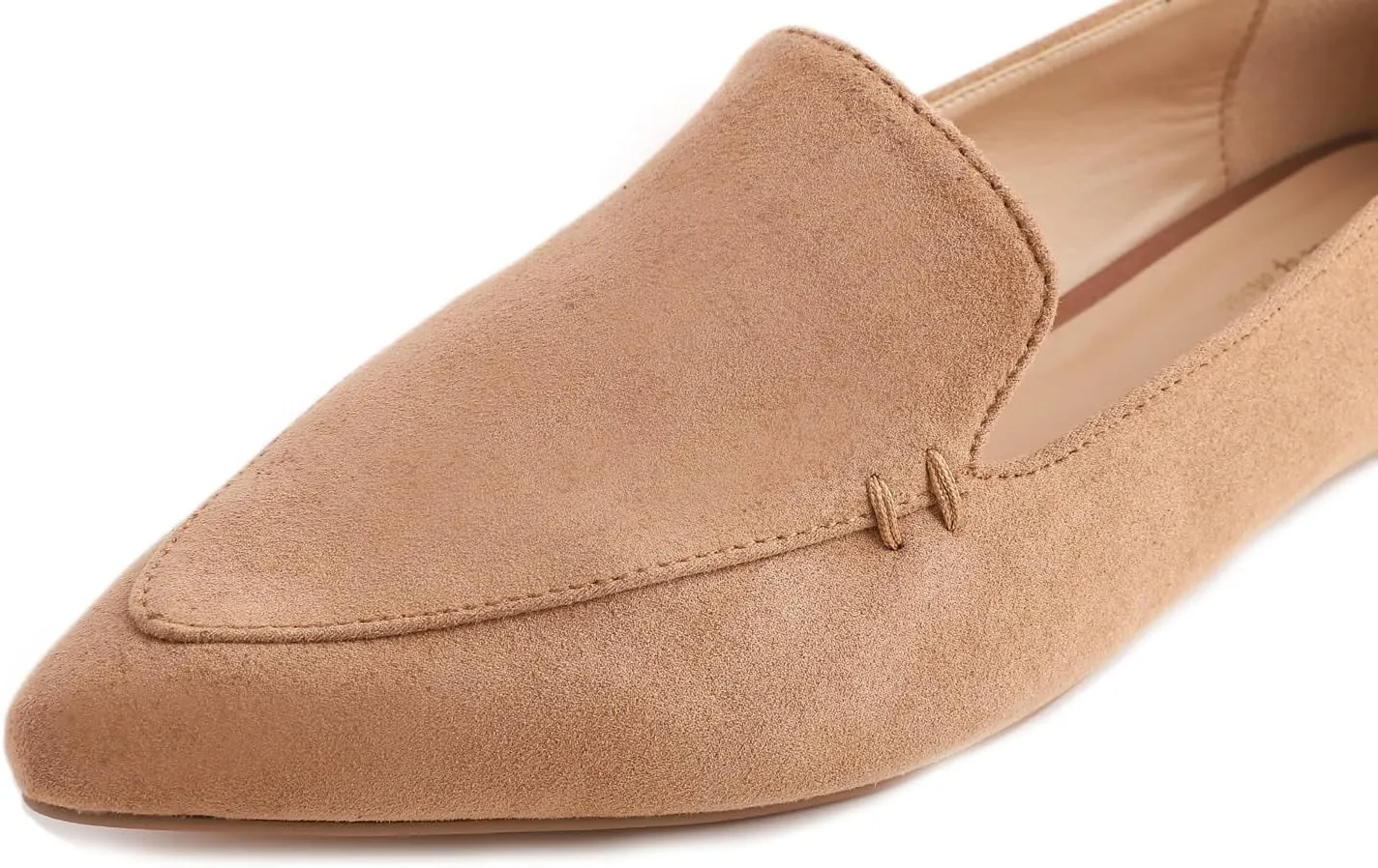 FEVERSOLE Women's Loafer Flat Pointed Fashion Slip On Comfort Driving Office Shoes