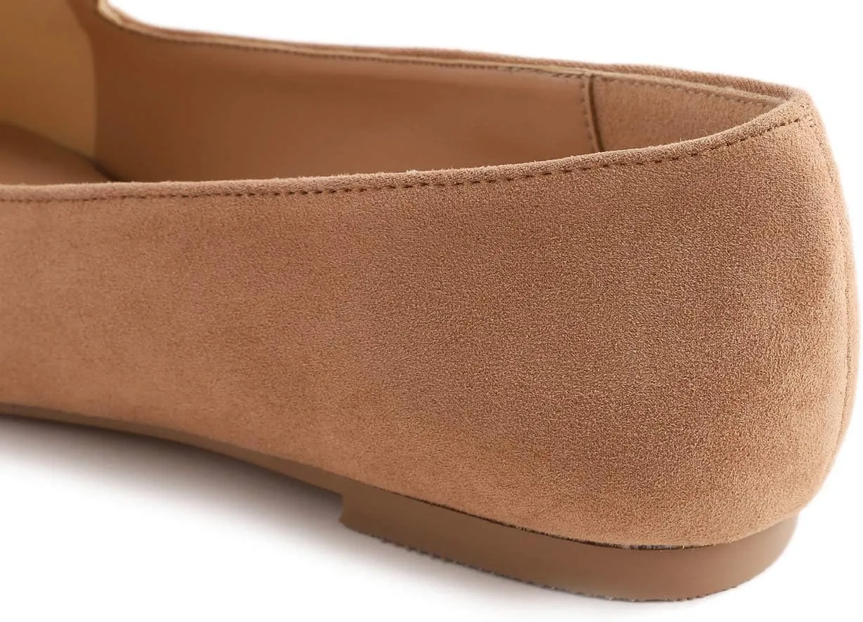 FEVERSOLE Women's Loafer Flat Pointed Fashion Slip On Comfort Driving Office Shoes