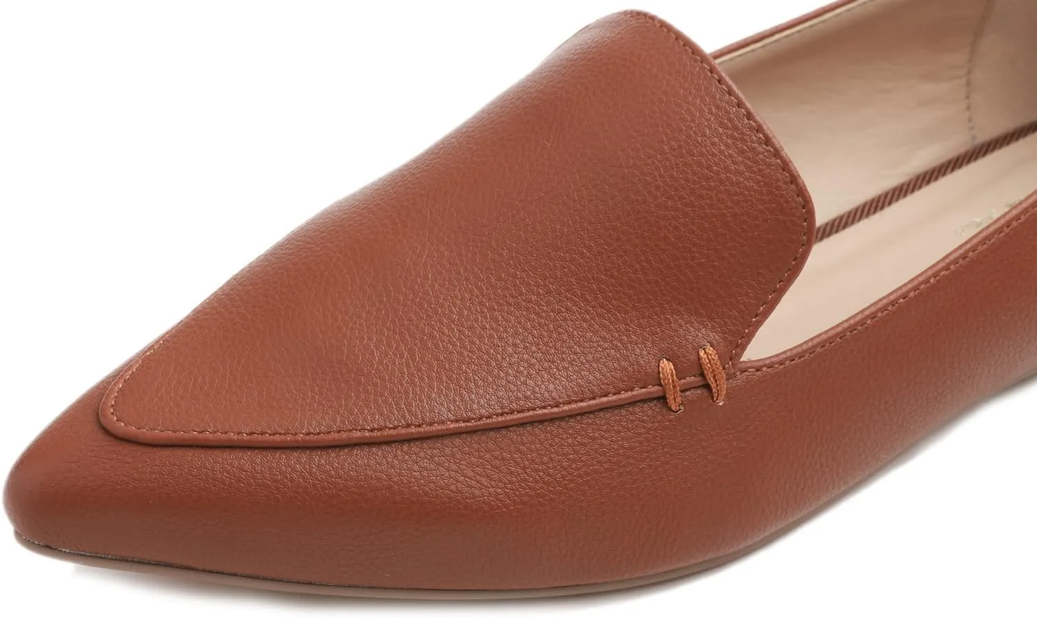 FEVERSOLE Women's Loafer Flat Pointed Fashion Slip On Comfort Driving Office Shoes
