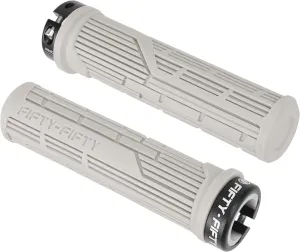 FIFTY-FIFTY Mountain Bike Grips, Single Lock-on MTB Handlerbar Grips, Soft and Comfortable, Non-Slip Locking Bicycle Handle for All Mountain, Enduro, Downhill
