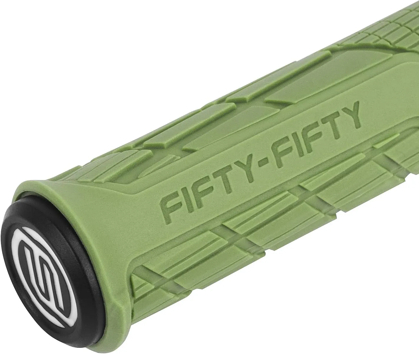 FIFTY-FIFTY Mountain Bike Handlebar Grips, Single Lock-on MTB Grips, Comfortable and Lock On, Non-Slip Bicycle Handle, Fit for All Mountain, Enduro, Downhill