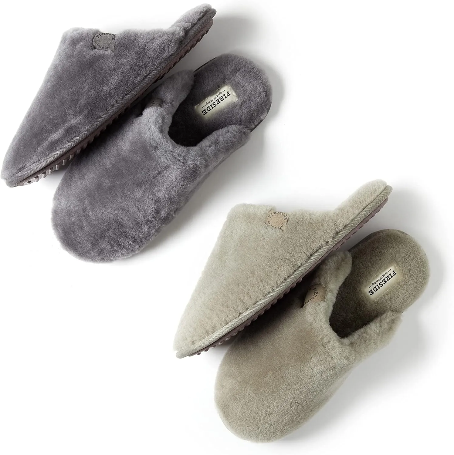 Fireside by Dearfoams Men's Broome Shearling Scuff Slipper