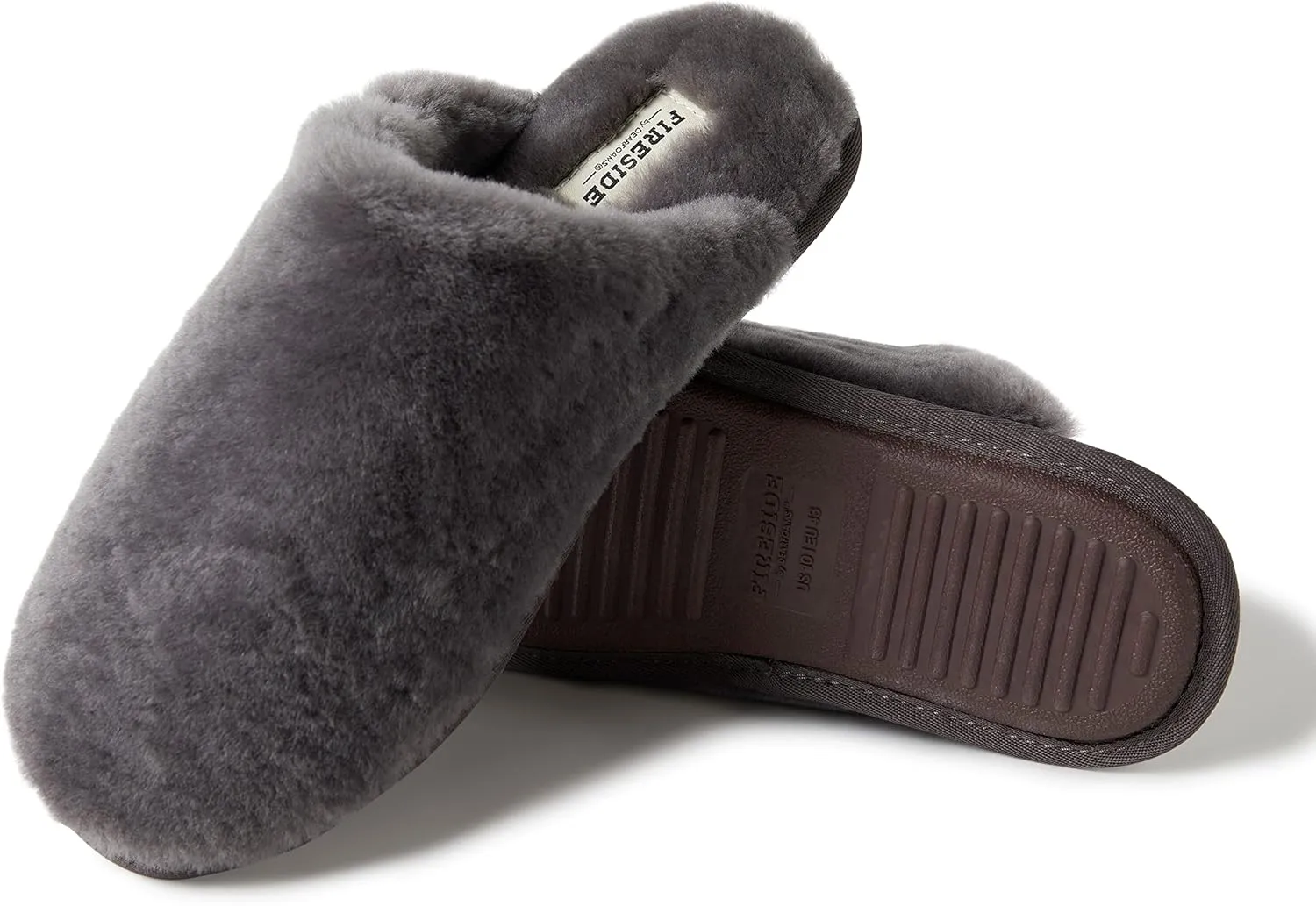 Fireside by Dearfoams Men's Broome Shearling Scuff Slipper