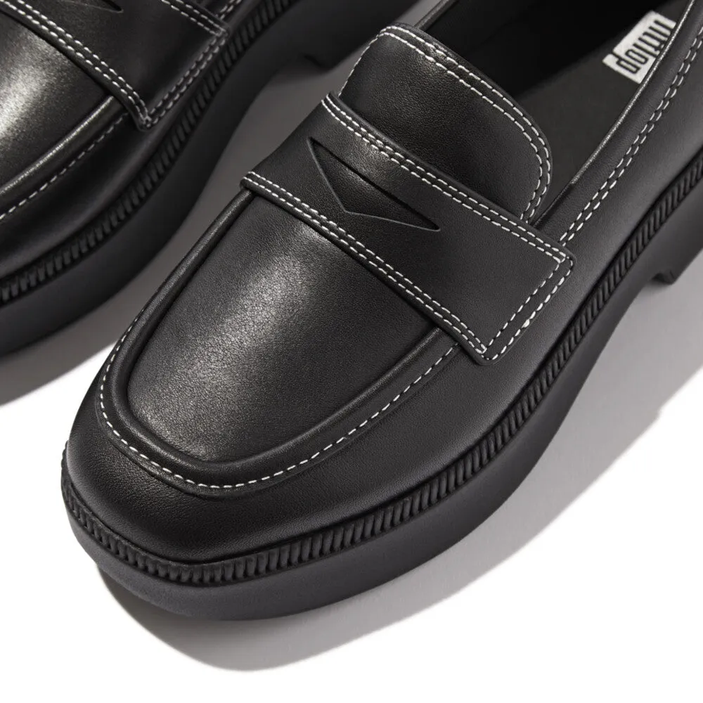 FitFlop x Song Hye Kyo<br>F-LUMA Contrast-Stitch Demi-Wedge Loafers