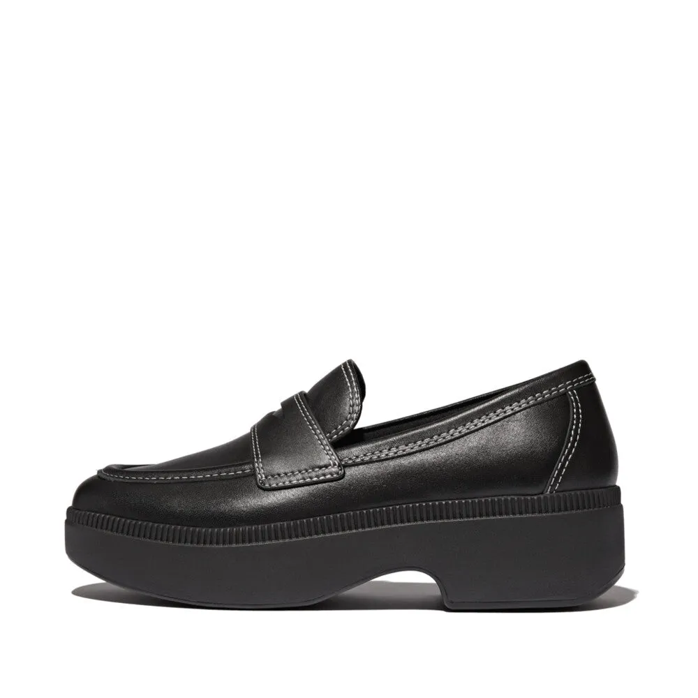 FitFlop x Song Hye Kyo<br>F-LUMA Contrast-Stitch Demi-Wedge Loafers