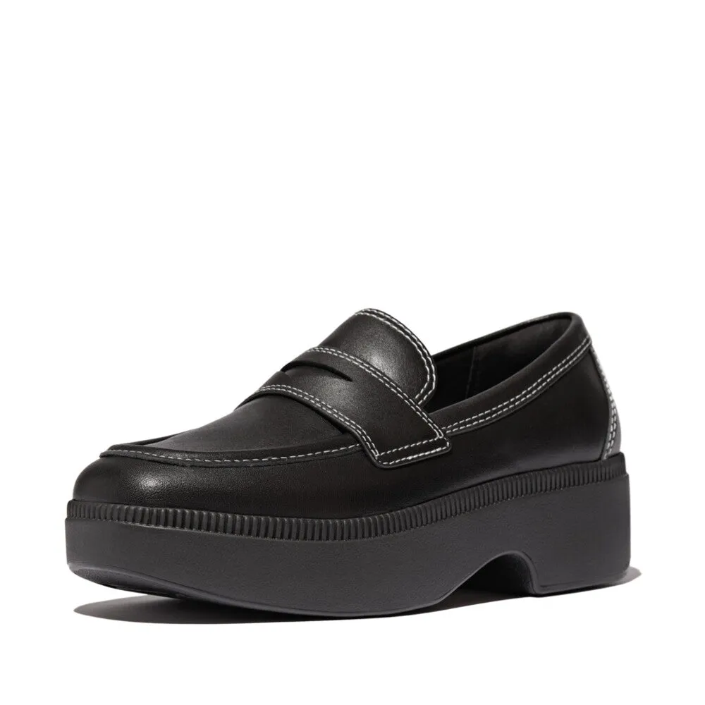 FitFlop x Song Hye Kyo<br>F-LUMA Contrast-Stitch Demi-Wedge Loafers