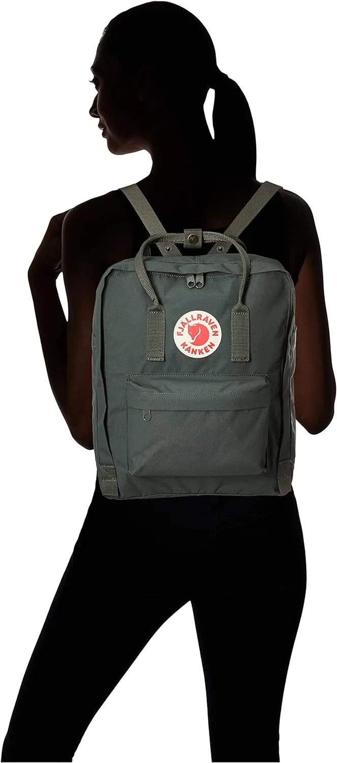 Fjällräven Kånken Unisex Travel Backpack - Side Slip Pocket - Adjustable Shoulder Straps - Dual Top Handles Forest Green One Size One Size