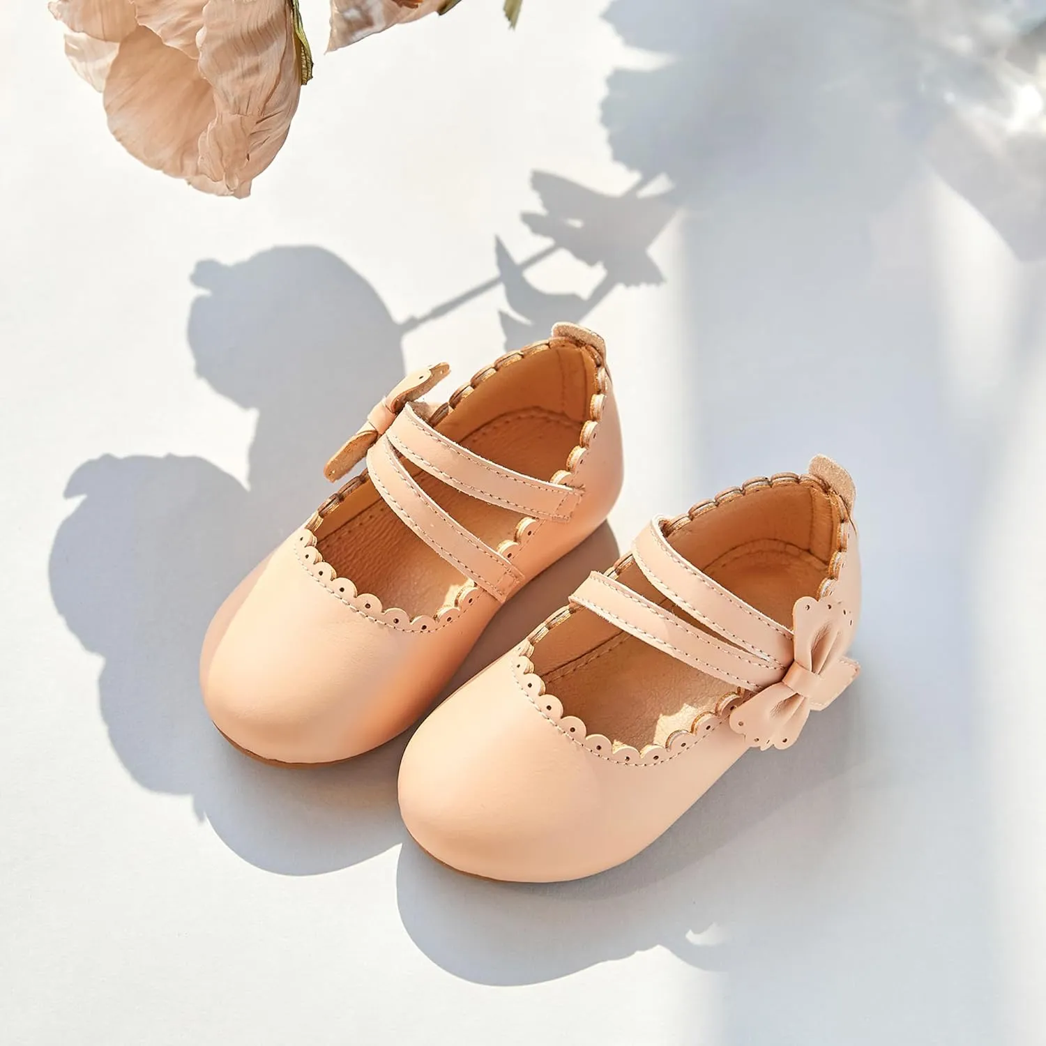Flaryzone Toddler/Little Girls' Ballerina Flat Mary Jane Princess Dress Shoes - Wedding School Party