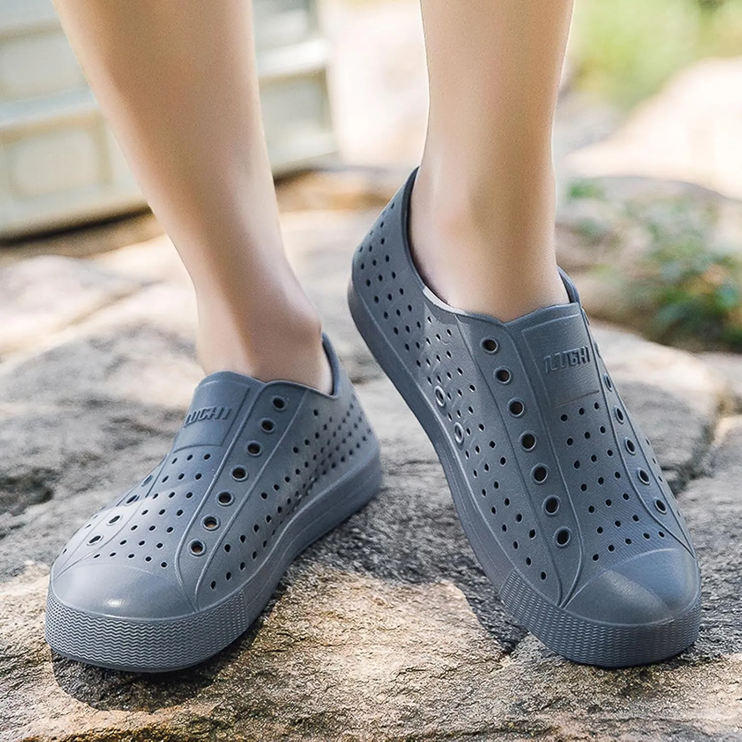 FLIOZY Waterproof Garden Clogs for Men and Women - Lightweight Breathable EVA Slip-On Shoes - Comfortable Non-Slip Casual Footwear for Outdoor, Beach, Everyday Wear