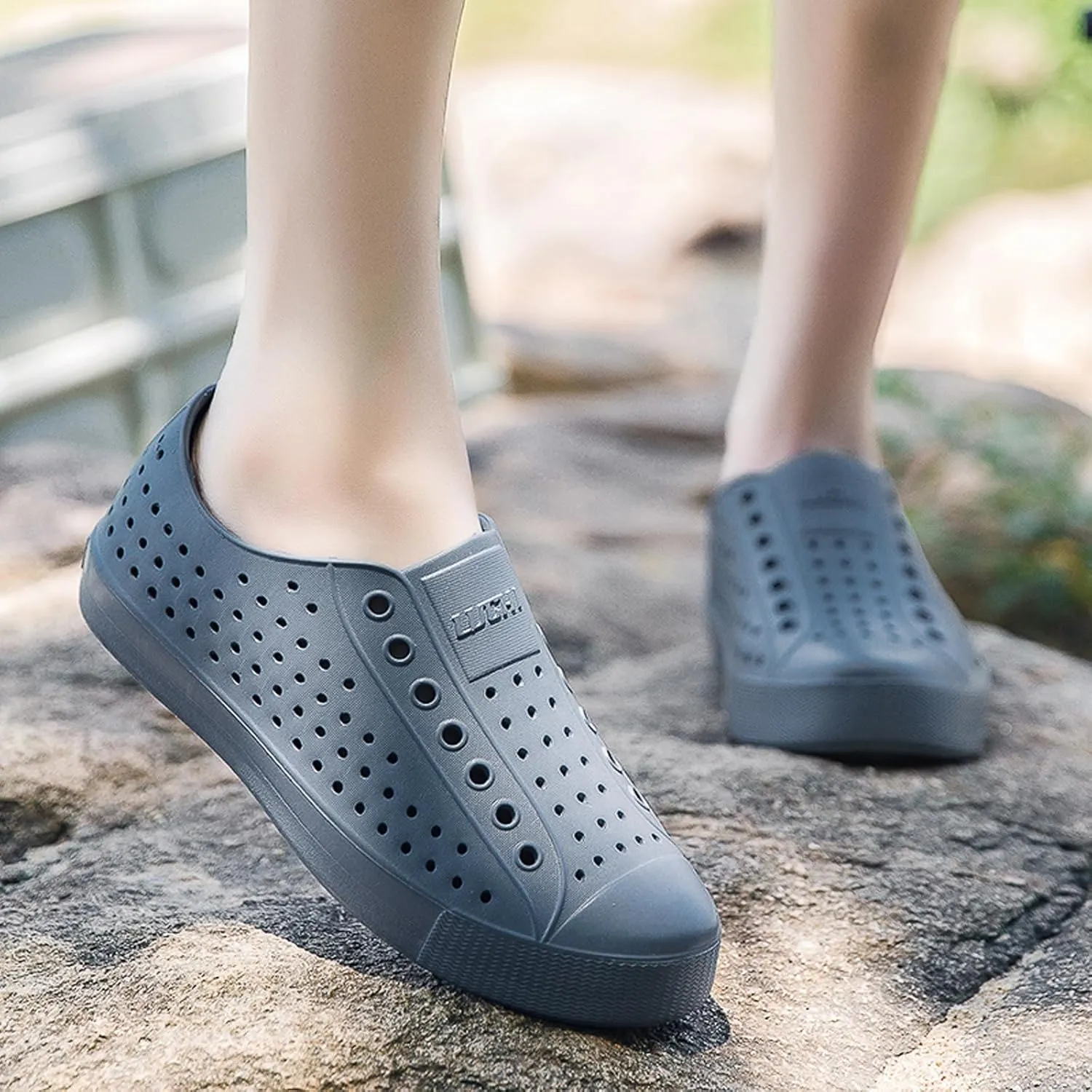 FLIOZY Waterproof Garden Clogs for Men and Women - Lightweight Breathable EVA Slip-On Shoes - Comfortable Non-Slip Casual Footwear for Outdoor, Beach, Everyday Wear
