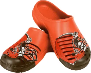 FOCO NFL Mens Big Splash Team Logo Solid Clogs Comfortable Water Slip on Shoes