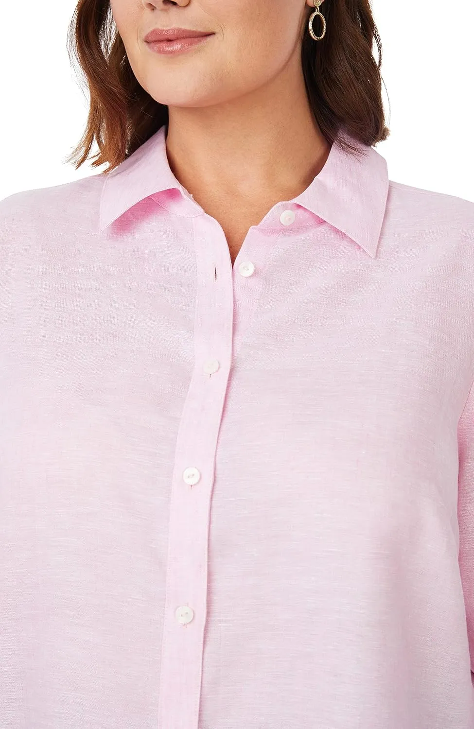 Foxcroft Women's Jordan Long Sleeve Linen Shirt
