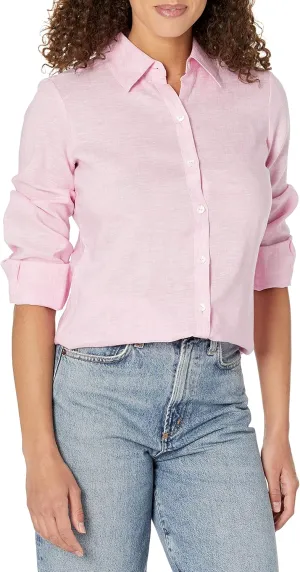 Foxcroft Women's Jordan Long Sleeve Linen Shirt