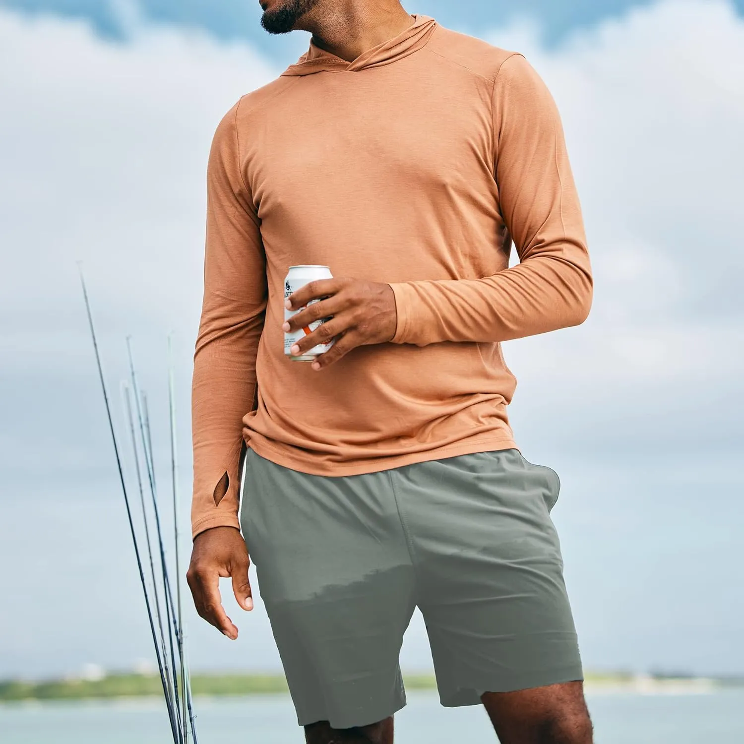 Free Fly Men's Breeze Short - 8" Inseam, Quick-Dry Lightweight Active Shorts for Men, UPF 50  Sun Protection
