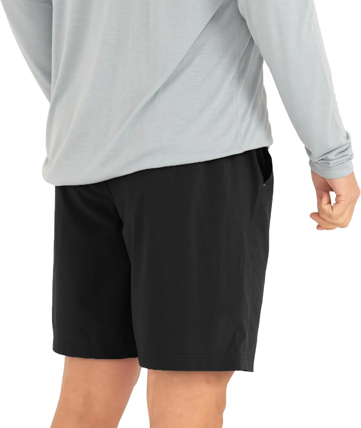 Free Fly Men's Lined Breeze Short 7" Inseam - Quick-Dry Moisture-Wicking Shorts with Boxer Brief Liner Sun Protection UPF 50 