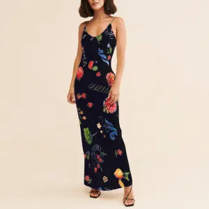 Fruit Slip Maxi Dress