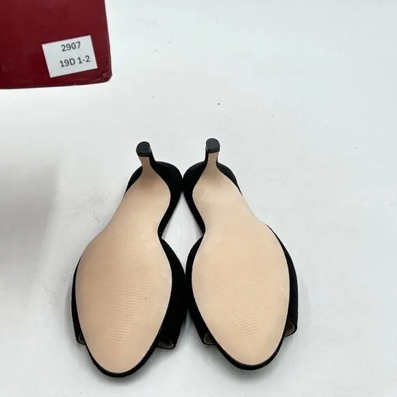 FSJ Women Cute Slip On Mule Summer Open Toe Kitten Low Heel Sandal Ladies Casual