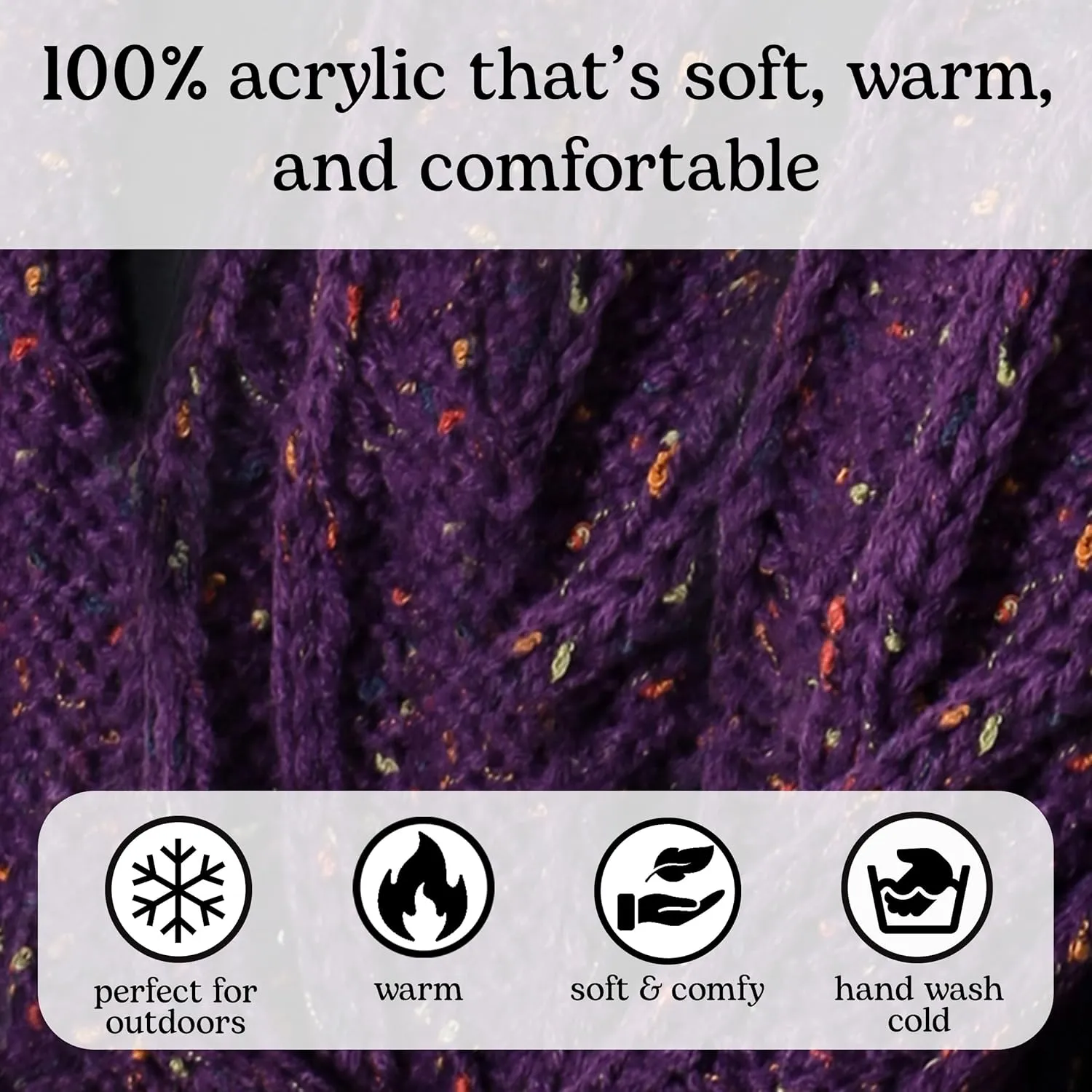 Funky Junque Premium Slouchy Beanie & Infinity Scarf Set - Mothers Day Gift - Warm Winter Bundle