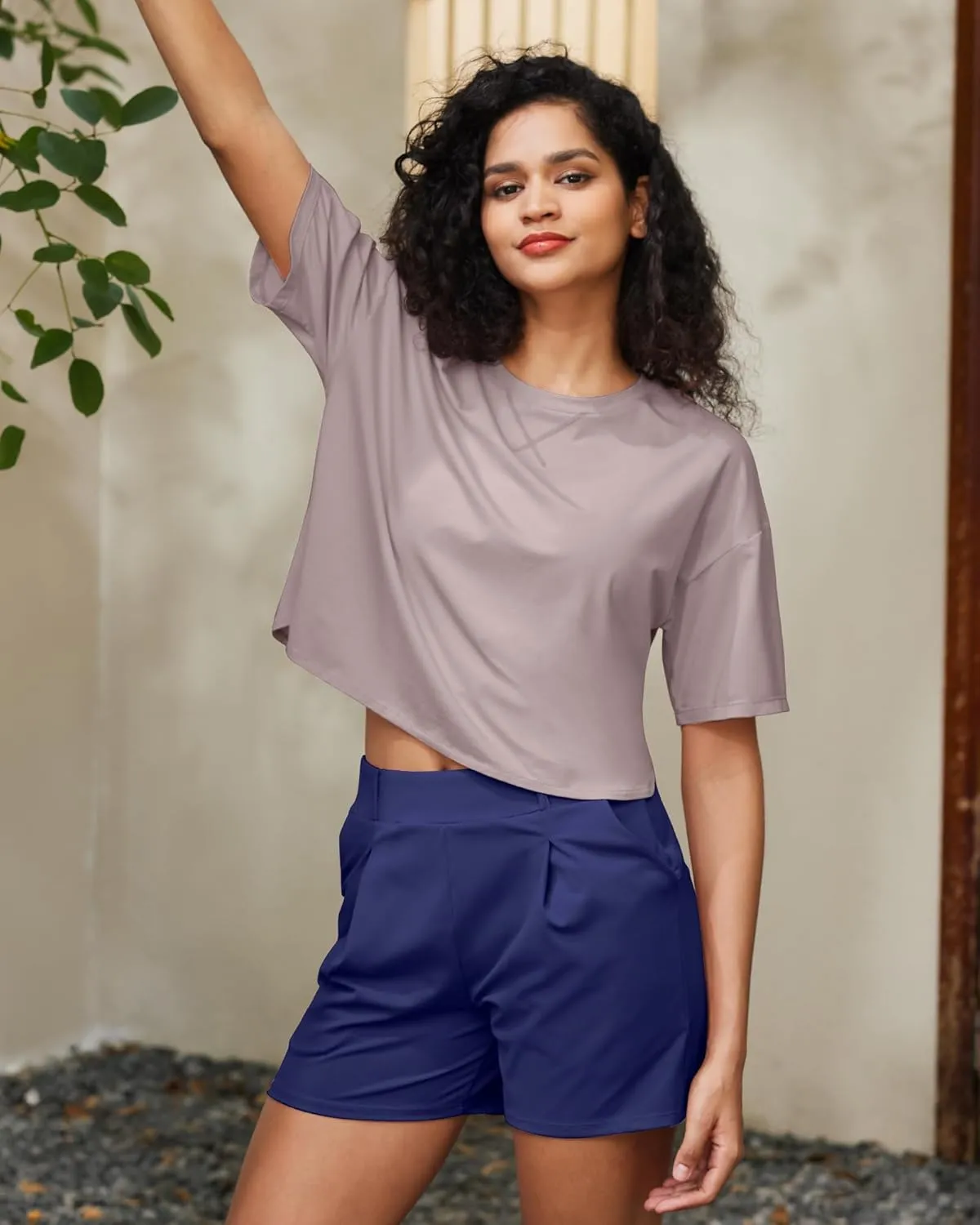 G4Free Lightweight Womens Workout Tops Loose Fit Short Sleeve Summer T Shirts Athletic Gym Tees Basic Yoga Shirts Casual