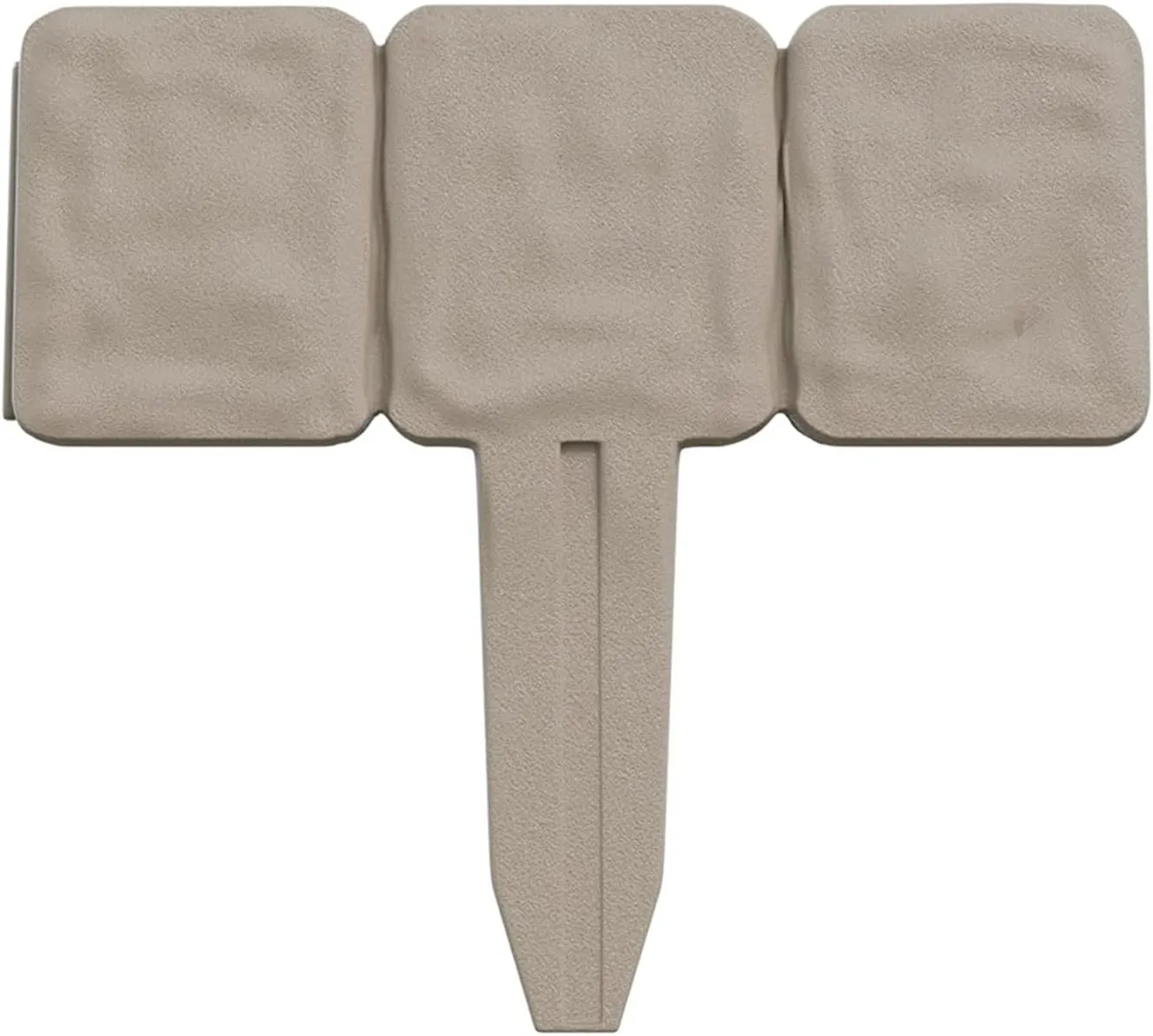 Garden Edging - 10-Piece Outdoor Decorative Flower Bed Border Set for Landscaping - 8-Foot Interlocking Stone Trim with Stakes by Pure Garden (Putty)