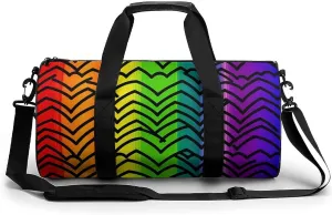 Gay Pride Rainbow Pattern Duffel Bag for Men Women Gym Bag Sports Small Overnight Bag for Travel Weekender