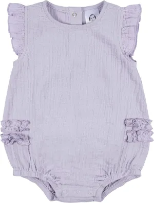 Gerber Baby Girls' Sleeveless Ruffle Romper